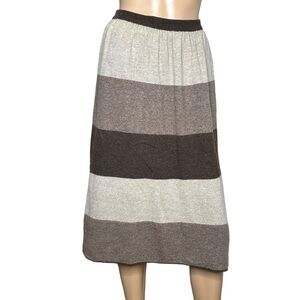 Christian Dior separates 1980s wool and rabbit hair skirt brown medium